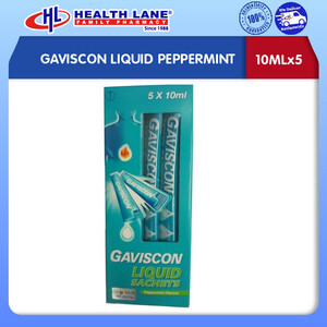GAVISCON LIQUID PEPPERMINT(10MLx5)